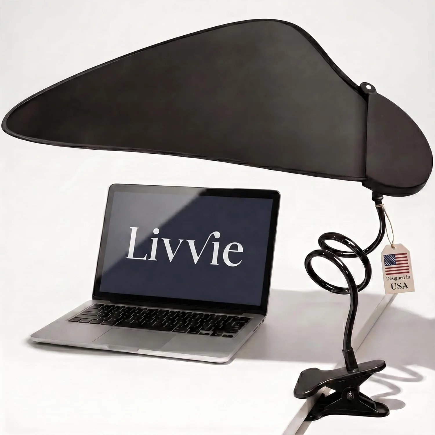 

Adjustable Desk Shade Blocks Overhead Fluorescent Light & Window Glare for Laptop Sun Shade Working Outside Foldable Cubicle