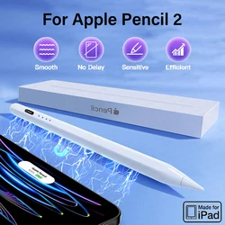 Apple Pencil 2-го поколения Ipad Pencil 2 стилус для iPad Pro 11 12,9 Air 4 5 7 8 9 10 th Mini 5 6 2018-2023 аксессуары