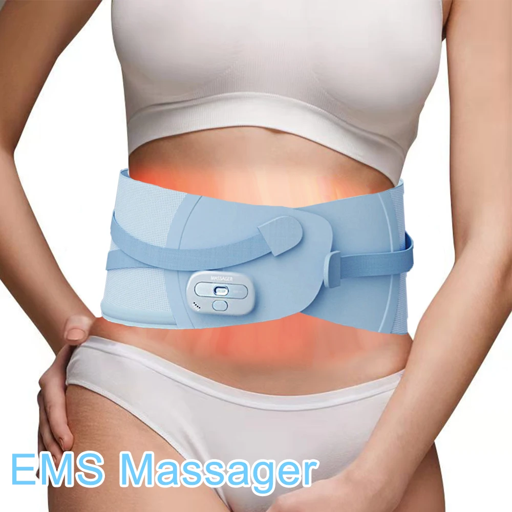 

Electric Heating Waist Massager Vibration Hot Compress Lumbar Brace Belt Waist Massage Back Support Relax Blood Circulation Care