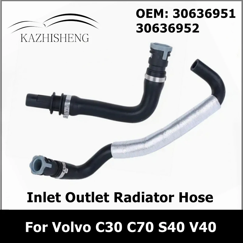 30636951 30636952 Cooling System Heating Air Pipe Inlet Outlet Radiator Hose for Volvo C30 C70 S40 V40