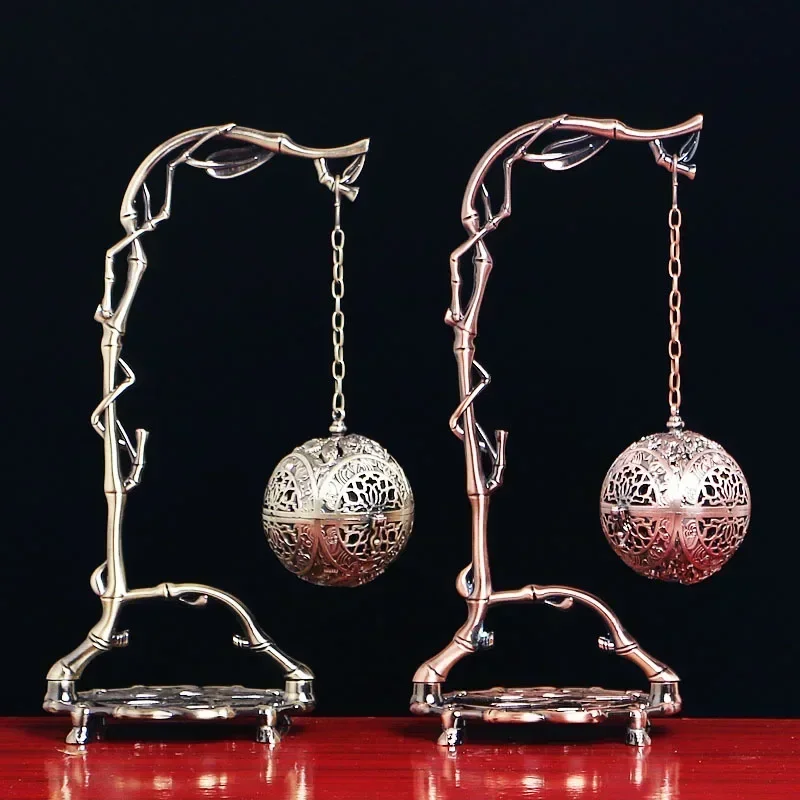 Chinese Hanging Ball Backflow Incense Burner – Versatile for Tower, Coil & Cone Incense, Traditional Design