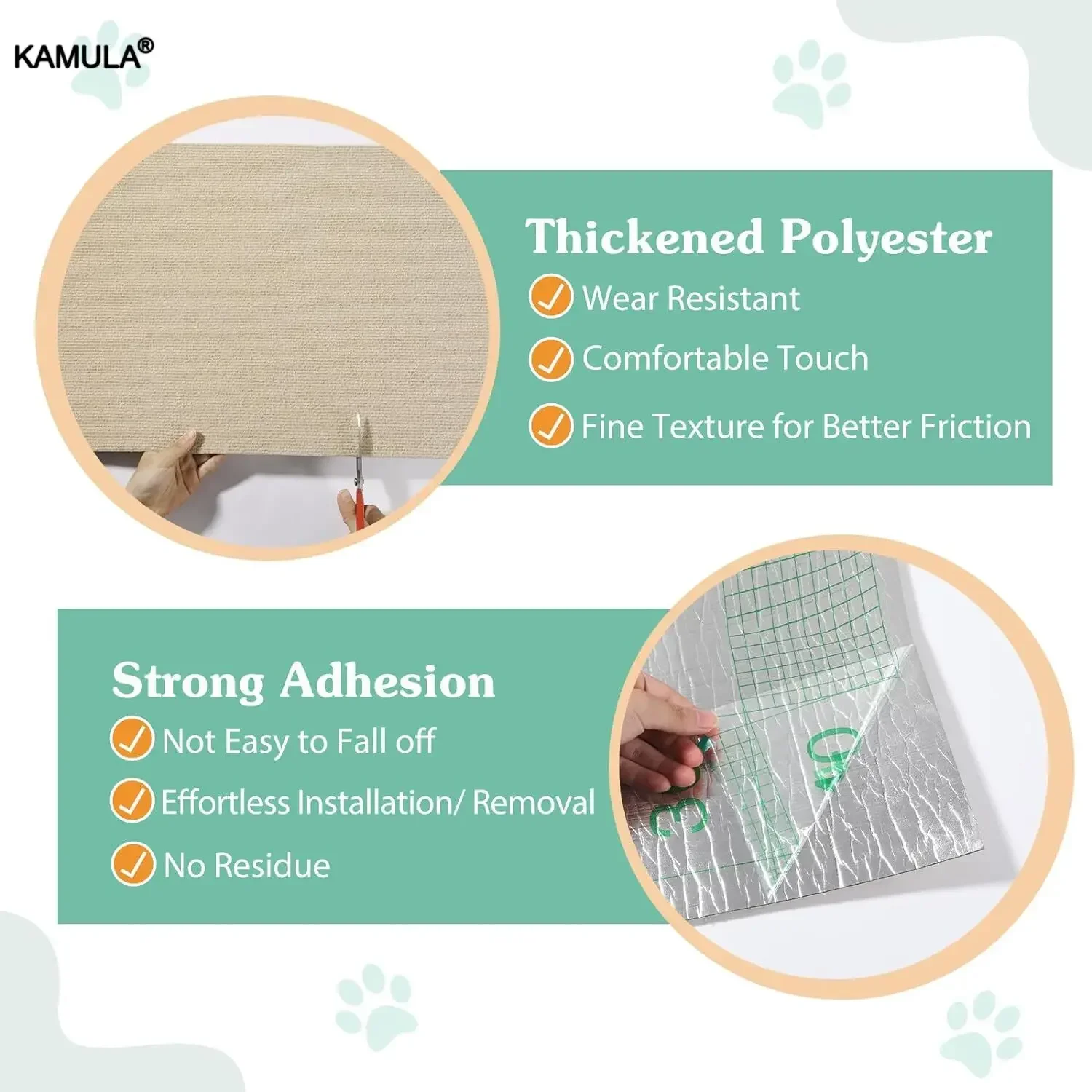 Cat Scratching Mat Trimmable Cat Scratcher Sofa Tape Scratching Post Self-adhesive Carpet Cats Scratch Board Cat Accessories