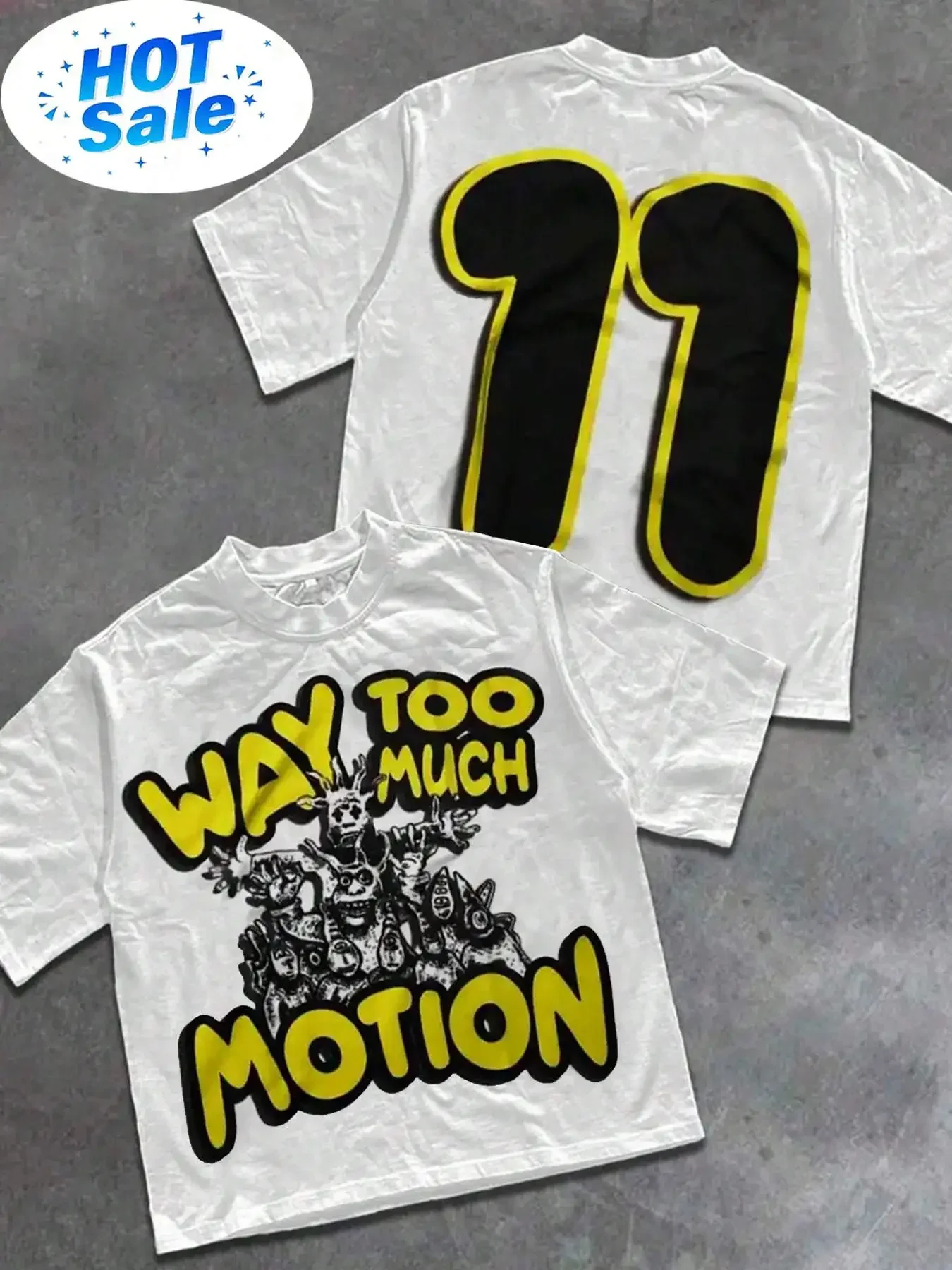 Play Together Y2K Style Directional Printing Pure Cotton T-ShirtCotton T-Shirt -Soft.Breathable.100%Pure Cotton Fabric-Com bLACK