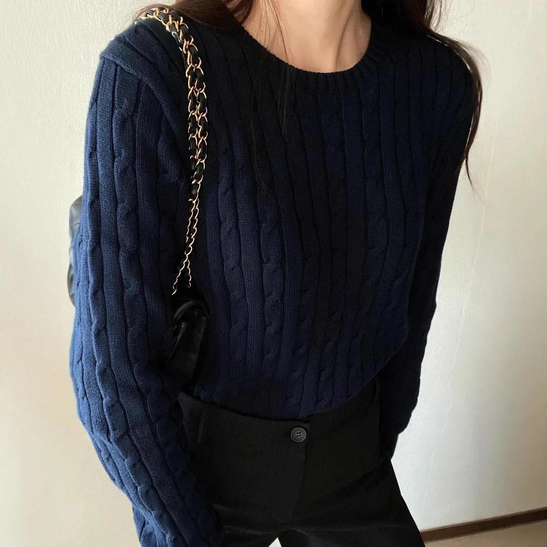 

Winter RL Pony Embroidered Sweater, Unisex Cable Knit Pullover, Soft Warm Couple Top, Vintage Preppy Style, Casual Knitwear​