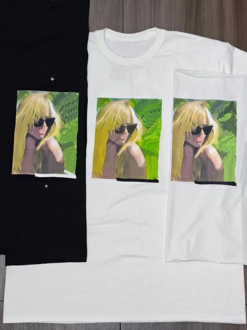 Golden Blonde Hair Character Print round Ne ort Sve T-irt ex Youth Faion Summer Casual Tee ZUPONE Brand