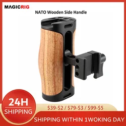 MAGICRIG Wooden NATO Handle Mini Side Handle With 1/4