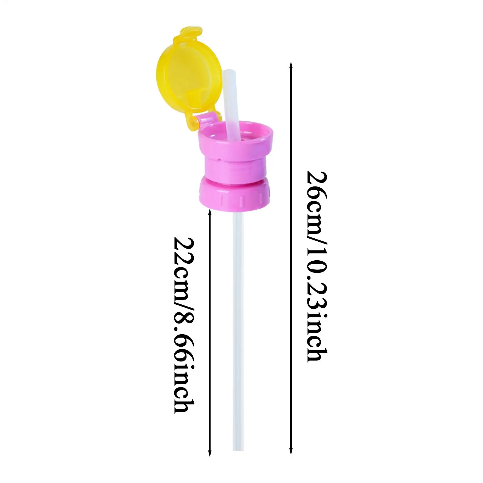1 Stück Auslaufsicherer Flaschenverschluss für Saft, Limonade und Wasser mit Strohhalm - Sicherer Trinkverschluss für Kinder – Detail 11