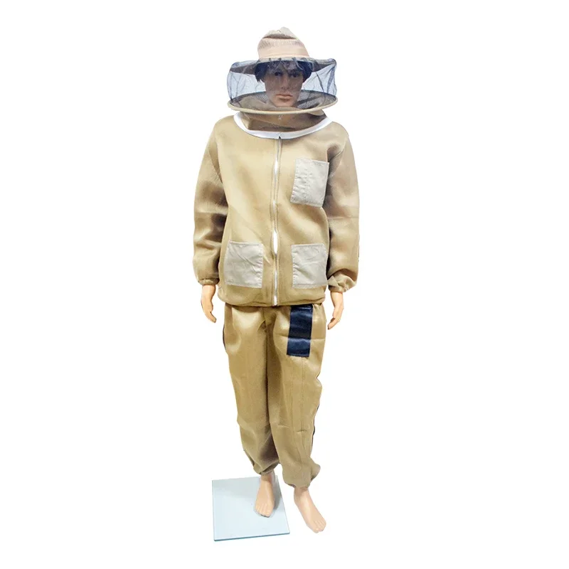 Beekeeping Protective Clothing 3D Air Cotton Bee Suit Beekeeper Costume Veil Hood Hat Anti-Bee Beekeeper Suit Apicultura Clothes