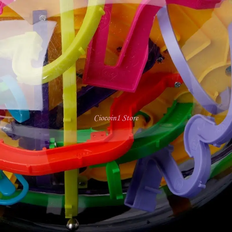 

Y1UB 299 барьеров 3D магический интеллект шар баланс лабиринт игра-головоломка глобус игрушка подарок ребенку