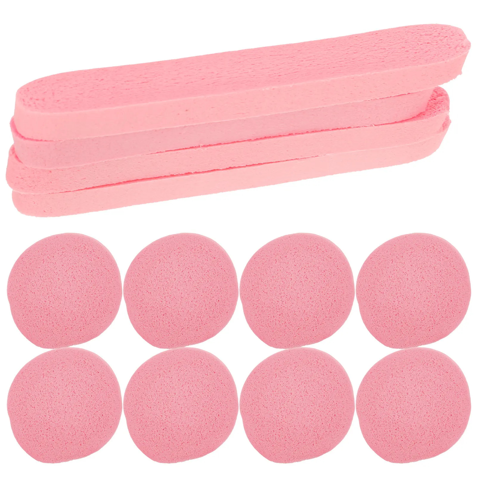 50 pcs Compressed Facial Sponge Face Cleansing Wash Makeup Removal Exfoliating Soft Portable Travel Essential Beauty Tool