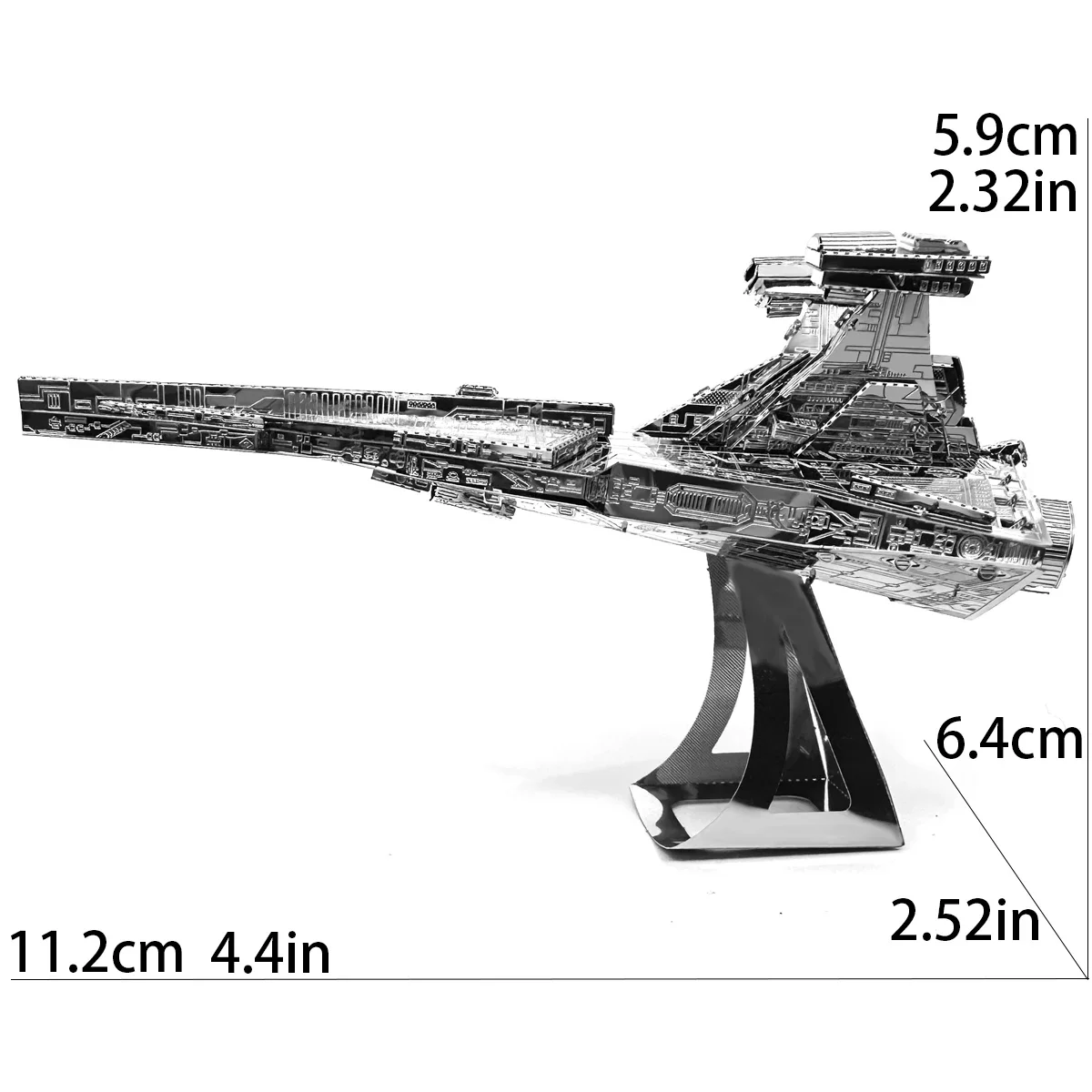 Imperial destroyer 3D Metal Puzzle Building Blocks Kits DIY Mecha for Teens Men Hobbies Toys Great Gifts#