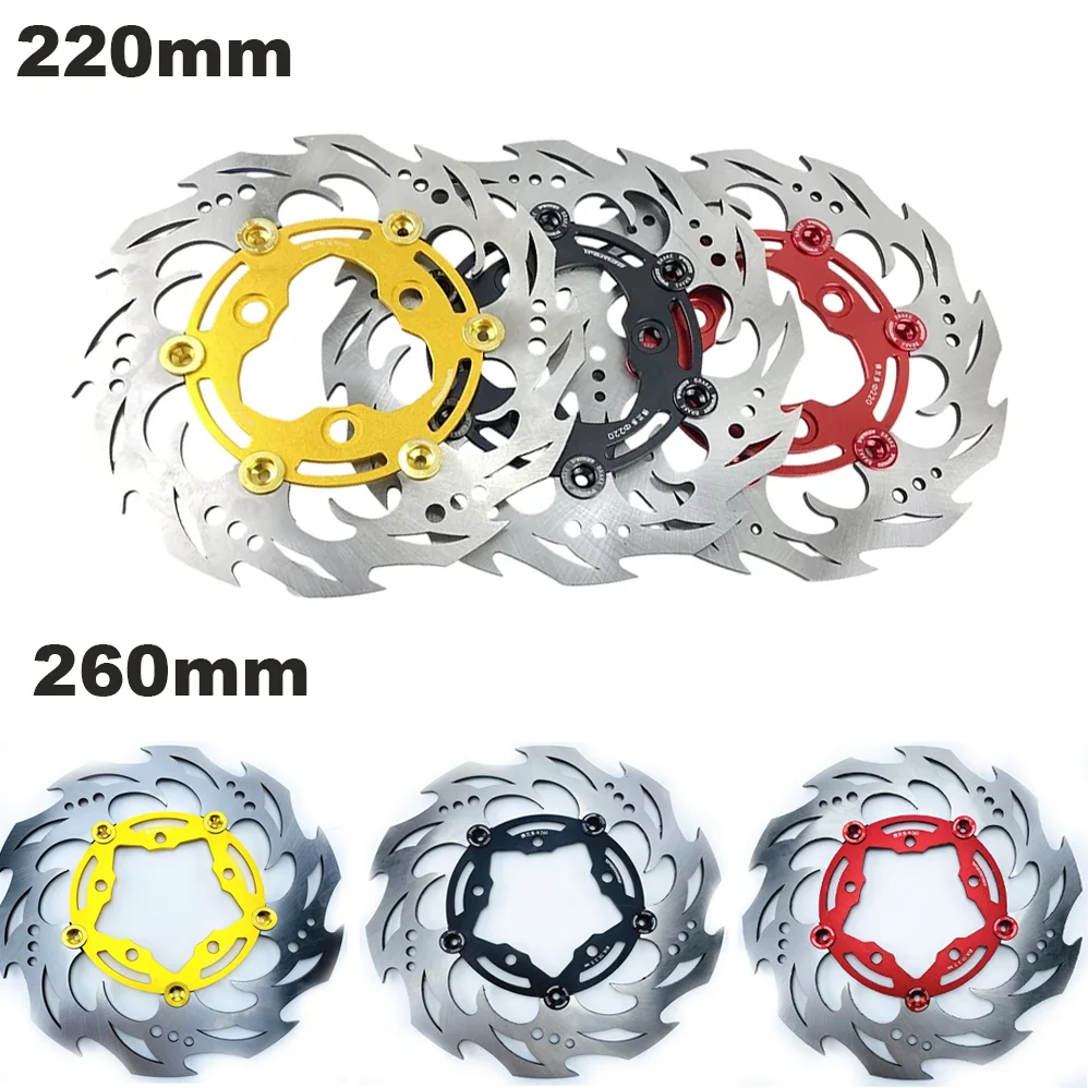 Universal Electric motorcycle Floating disc 220mm/260mm brake disc For For Yamaha Aerox Nitro BWS Zuma RSZ JOG Force M3 N1s