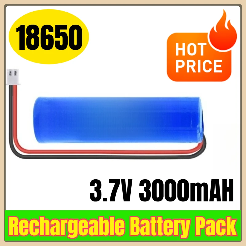 

3.7V 3000mAH 18650 Rechargeable Battery Pack
