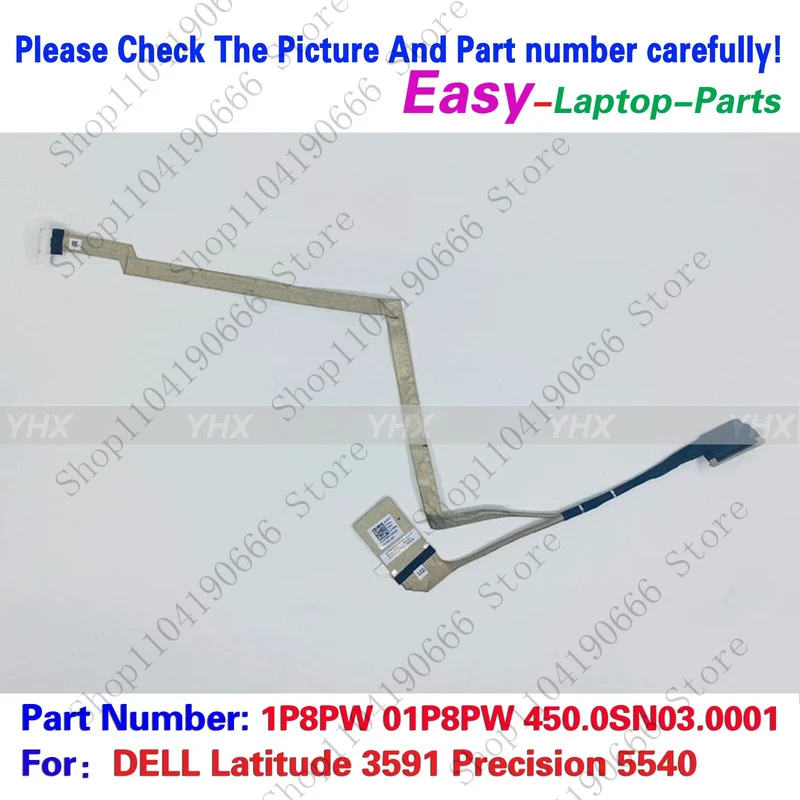 

bd New For Dell Latitude 3591 Precision 5540 FHD IR EDP CABLE NO-TOUCH 01P8PW.