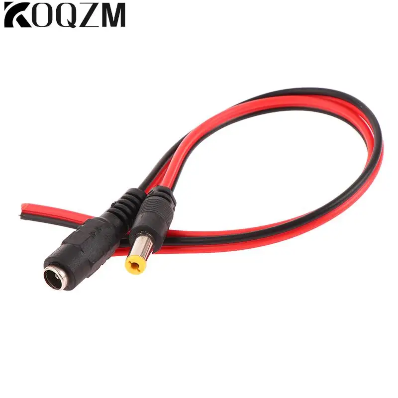 5PCS DC Power Male And Female Cable 12V Plug DC Adapter Cable Plug Connector Suitable For CCTV Camera DC Plug 5.5*2.1mm