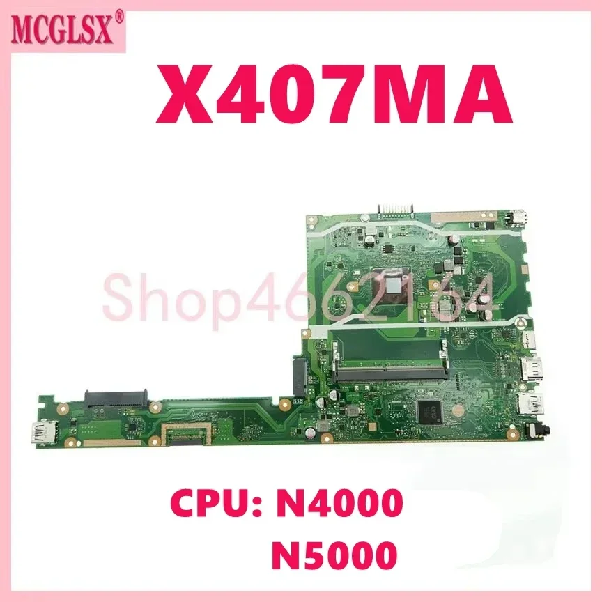 X407MA With N4000 N5000 CPU Notebook Mainboard For ASUS VivoBook X407MA X407M Laptop Motherboard 100% Tested Working OK