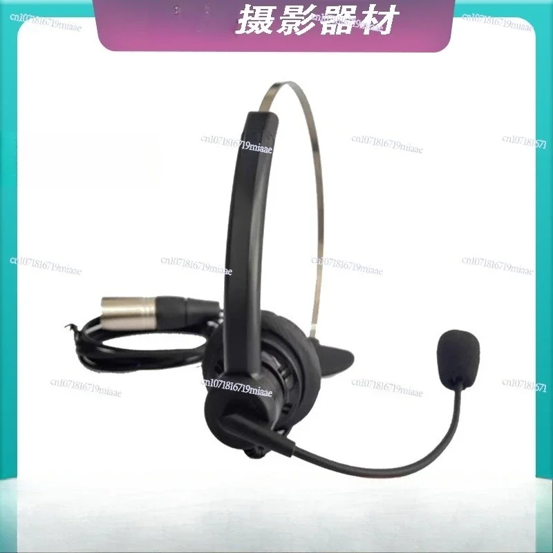 NE-11 Lightweight Single-Ear Headset with Electret Microphone for Clear Voice Communication
