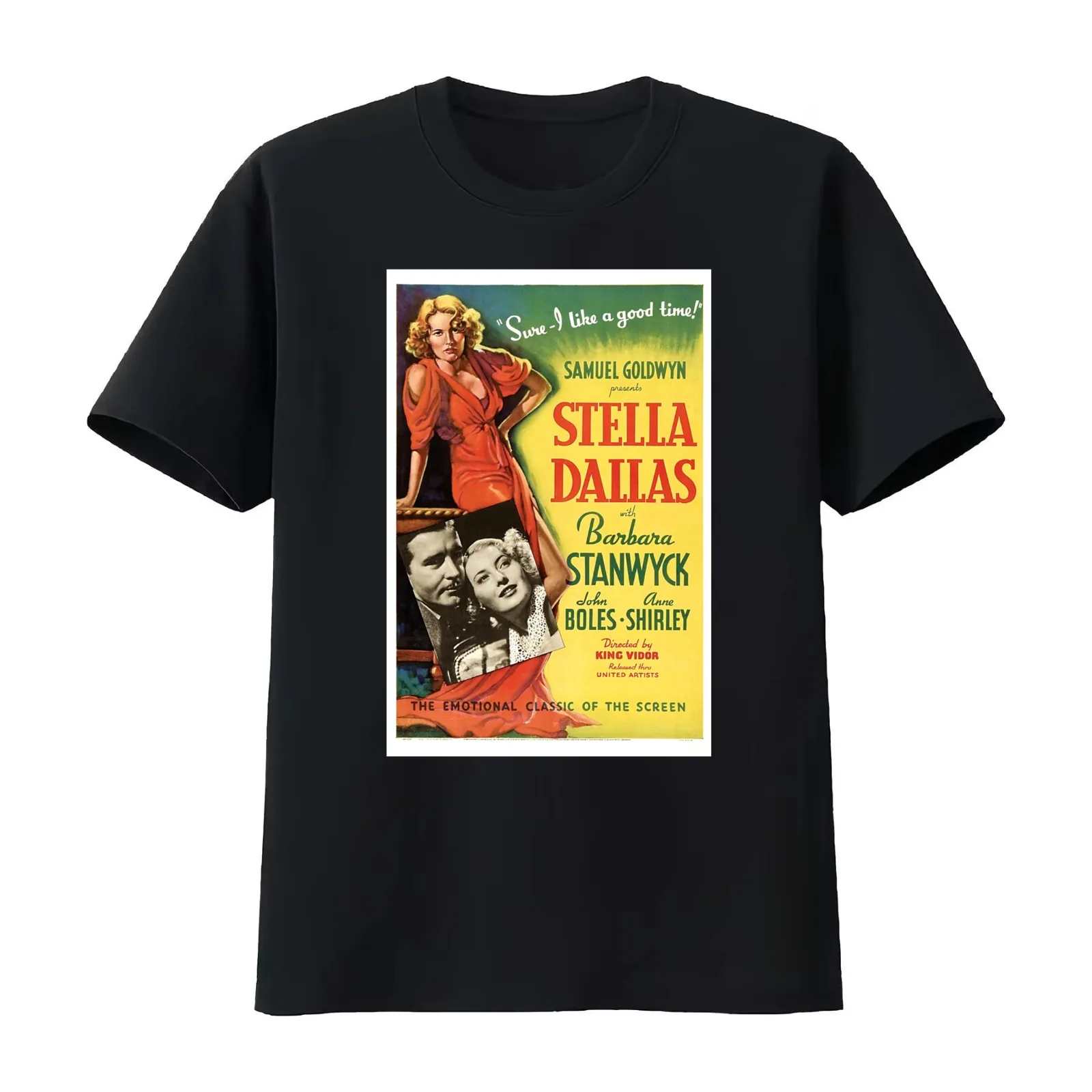 Stella Dallas King Vidor T-Shirt Summer Casual Cotton Tee Oversized Streetwear Tops Vintage Graphic Print Unisex Men Women