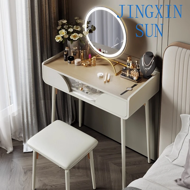 Home Bedroom simple makeup table small Makeup vanity Dressing table Toiletries dressers desk Hairstyles Storage locker vanities