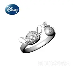 Disney Stitch New Women's Ring Luxury Brand Retro Fashion Women's Ring Adjustable Gothic Couple Ring Birthday Gift High Quality