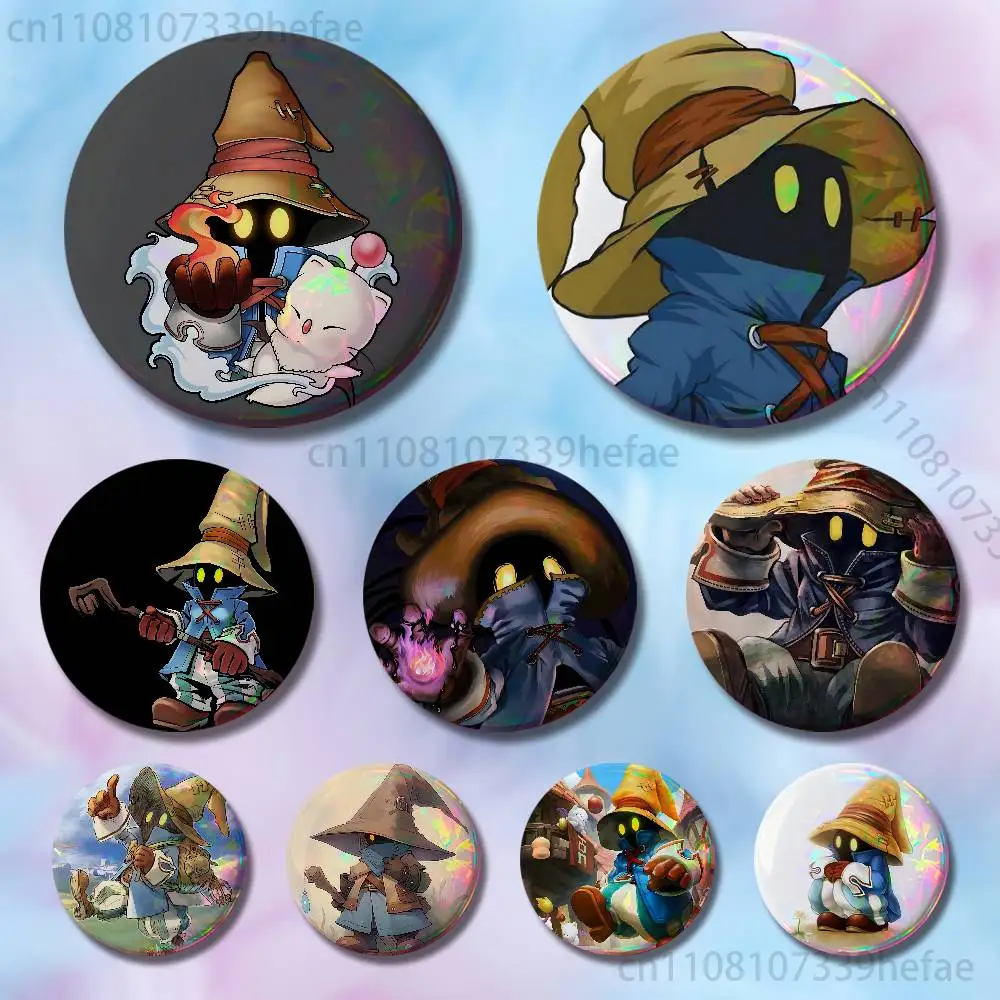 

M-Moogle Final Fantasy V-Vivi Insignia Badge Case For Decoration 44mm 32mm 58mm Round Tinplate Pin Brooch Gift