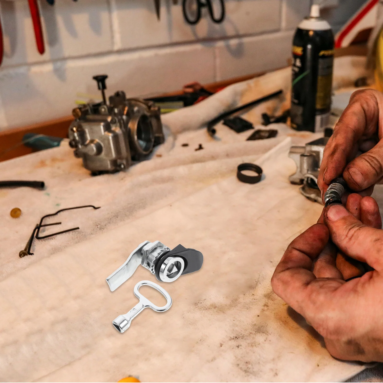 

Cylinder Triangular Tongue Extended Length for Cabinet Drawer Door Security Office Industrial Storage