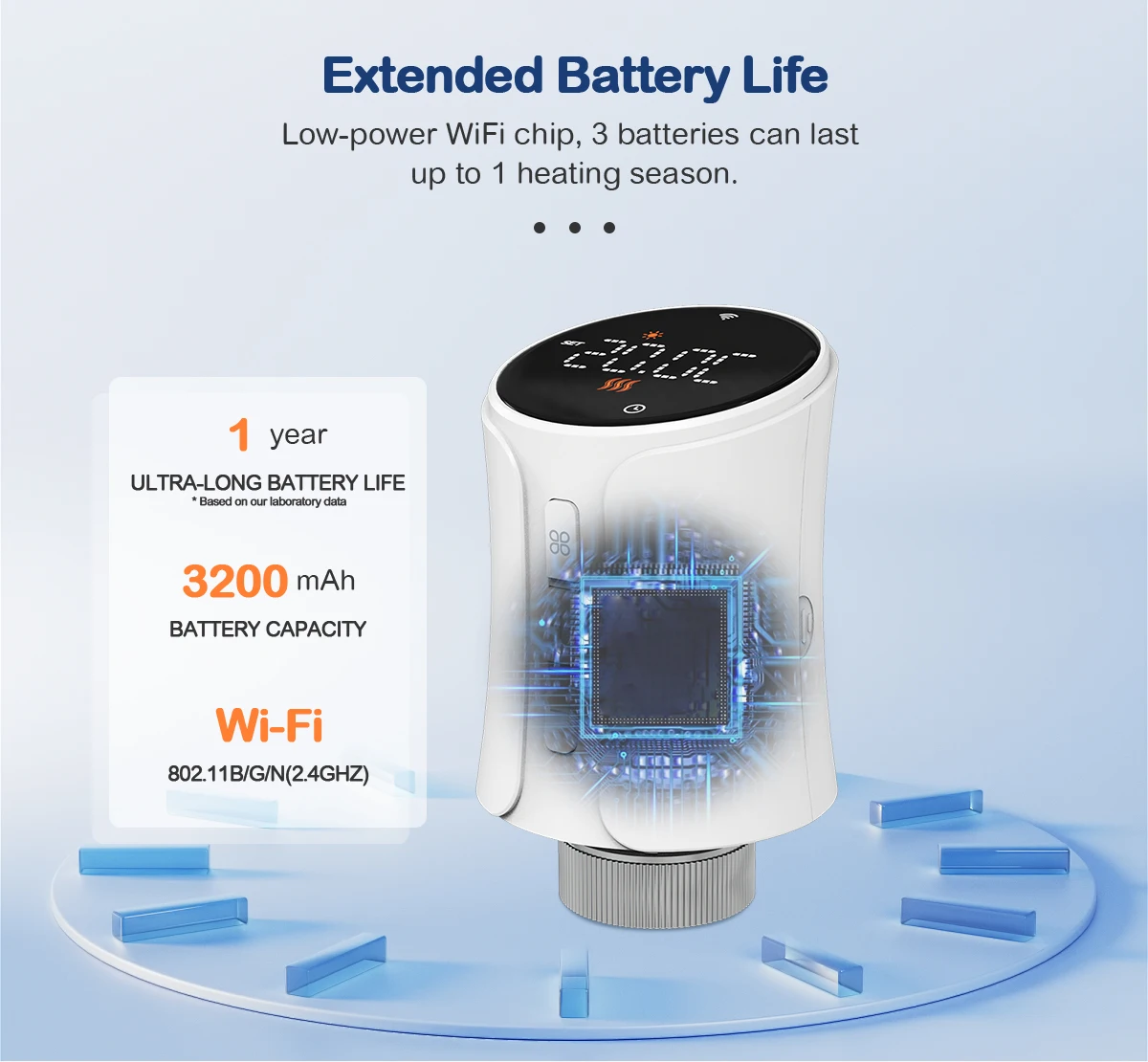 New Tuya Smart WiFi Thermostatic Radiator Valve TRV Programmable App Remote Temperature Controller Thermostat Alexa Google Home