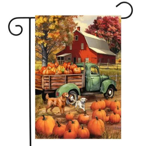 Briarwood Lane Autumn Farm Garden Flag