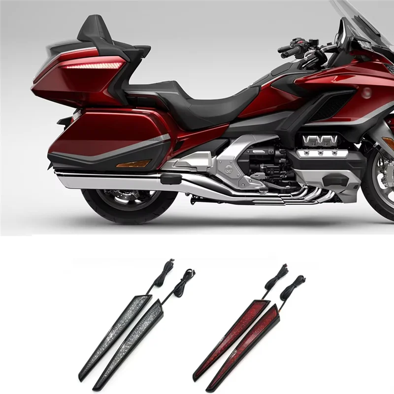 A65P-دراجة نارية علوية سبار صندوق الجذع الجانب ضوء ديكور مصباح ليد مصباح لهوندا Goldwing GL1800 2021-2023