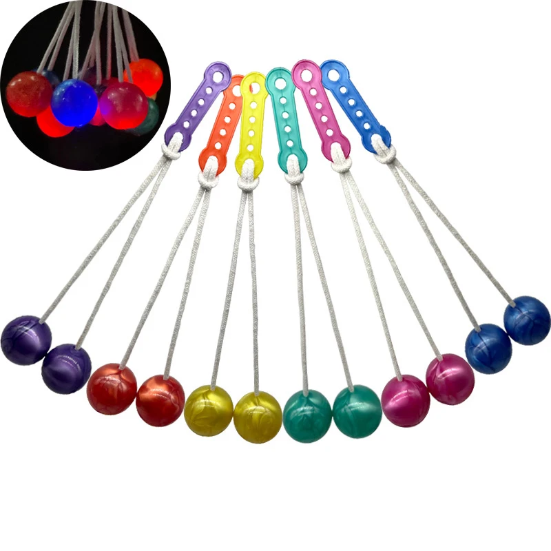 Pro-Clackers Ball Lato-Lato Toys Clack Ball Children Toys Latto Toy Lights Ball With Lights Snap Ball Shake Impact Ball