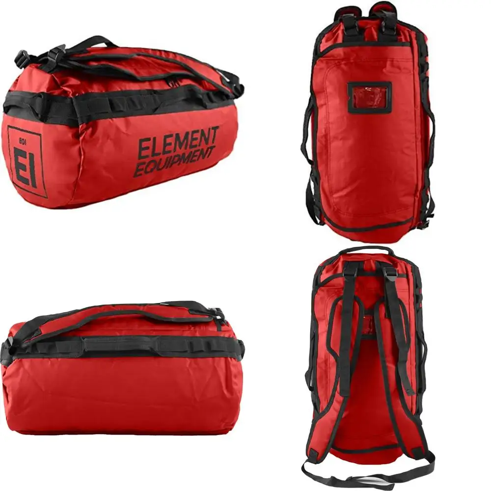 

Waterproof Large Red Duffel Bag with Shoulder Straps for Trailhead Equipment and Outdoor Adventures
