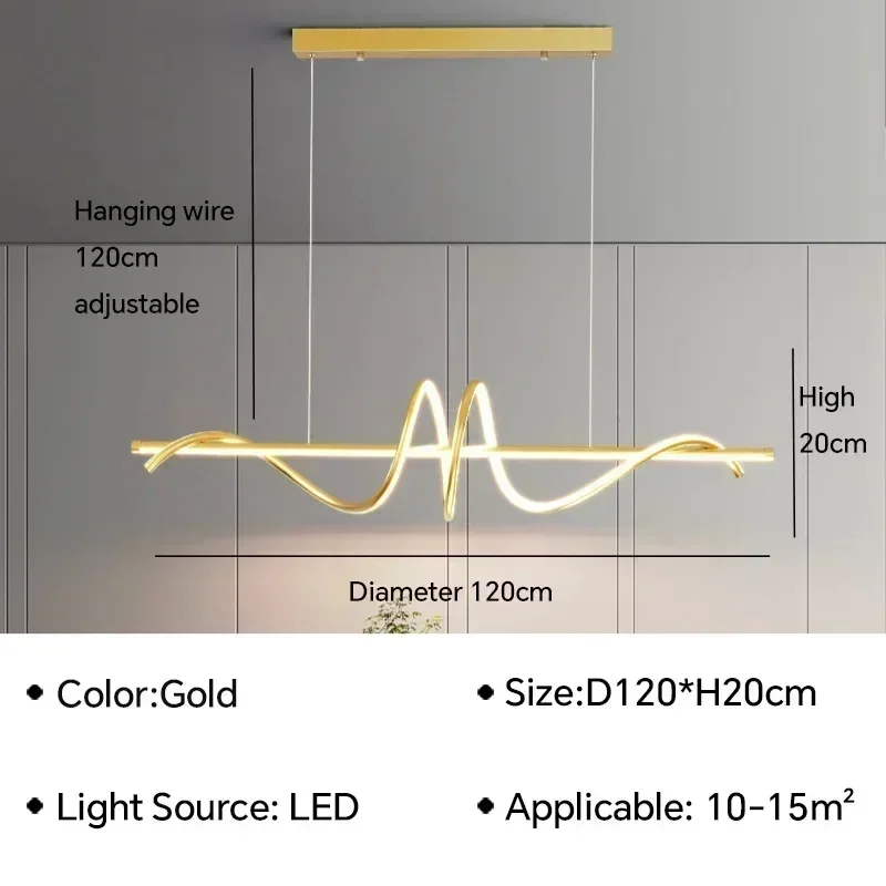 Moderne LED-hanglamp Scandinavische restaurantplafondlamp voor woonkamer, eetkamer, kantoor, bar, binnenverlichting, decoratieve verlichtingsarmatuur