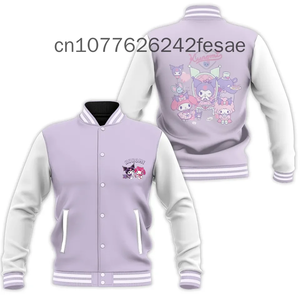 New Cute Melody Baseball Jacket Men's and Women's Leisure  Baseball Jacket