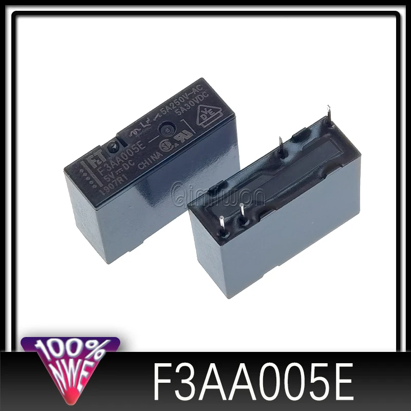 Relés de Alimentação de F3AA, 1 Formulário A, 1 Polo, 5V, 12V, 24V, DC, 4Pin, 5A, F3AA012E, F3AA005E, F3AA024E, 100% Original, Novo, Frete Grátis, 20pcs por lote