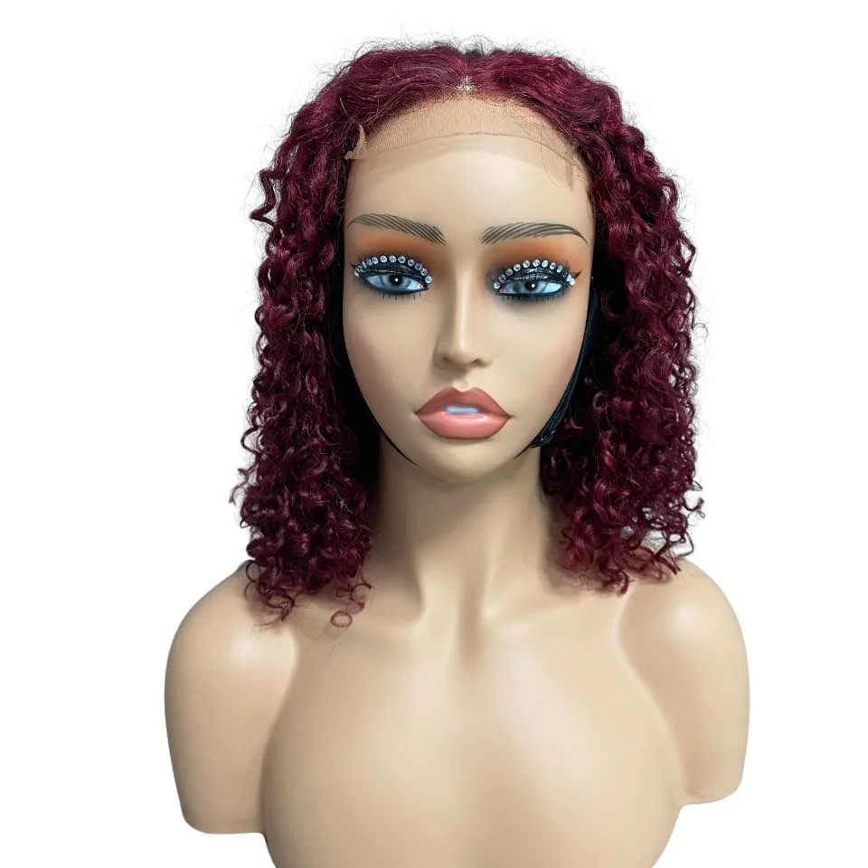 

Short Wigs Pixie Curly Lace Wigs Human Hair 4X4 Short Pixie Curly 200% Density Brown Color for Black Women On Sale 16Inch