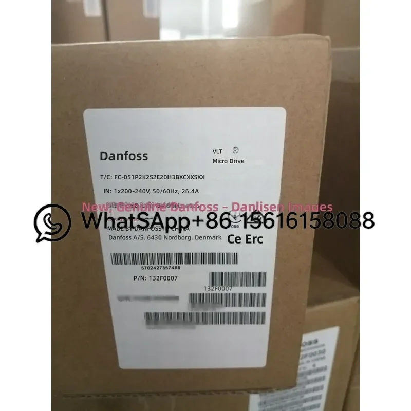 New Original Danfoss Inverter FC-051P2K2S2E20H3BXCXXXSXXX 132F0007 VFD Variable Frequency Drive AC Motor Speed Controller