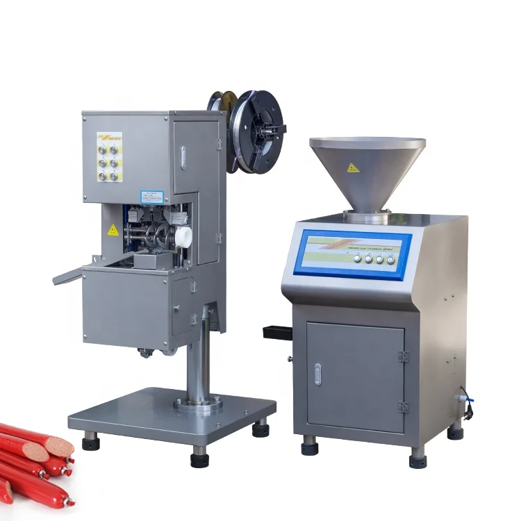 Automatic sausage making machine production line industrial automatic vacuum sausage filler stuffer