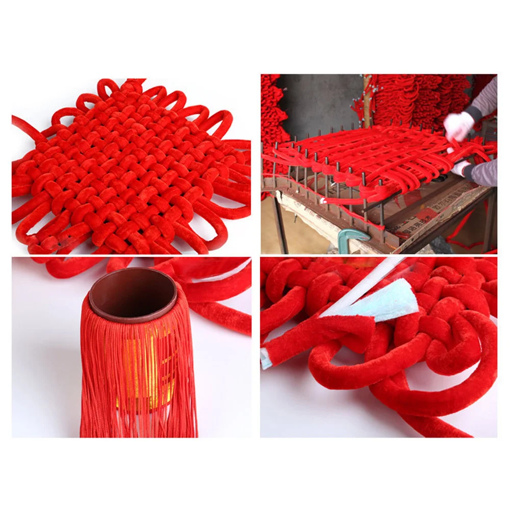 

1Pcs Chinese Knot Tassel Pendant Home Decor Premium Quality No Bad Smell Beautiful Addition for Home and Office Red Size10