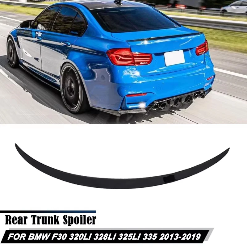 For BMW 3 Series Accessories F30 320i 328i 335i Trunk Spoiler 2013-2019 Glossy Black Wing Lip 2014 2015 2016 2017 2018