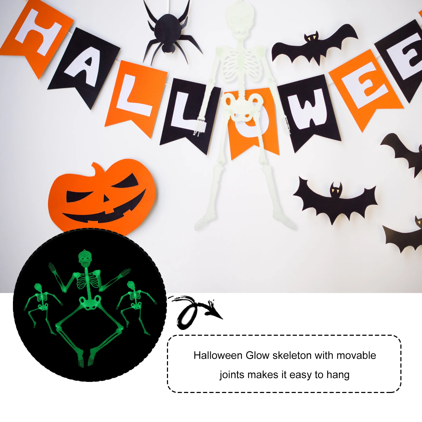 

3pcs Hanging Decor Halloween Decor Realistic Plastic Halloween Party Pendant Hanging Custom Jewelry