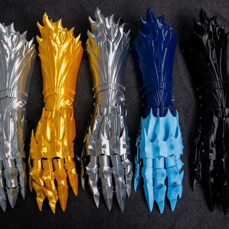 

Technology Cyberpunk Cosplay Glove Prop Knight Mechanical Hand Arm Armor Unisex 3D Printing Gothic Retro Battlegear Accessory