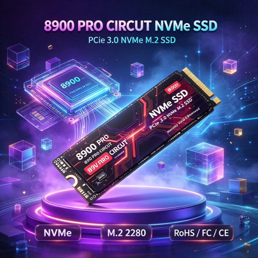 Original 8900 PRO NVMe M.2 2280 SSD PCIe3.0 TLC 3D NAND High Performance Internal Solid State Drive for Desktop Laptop Computer
