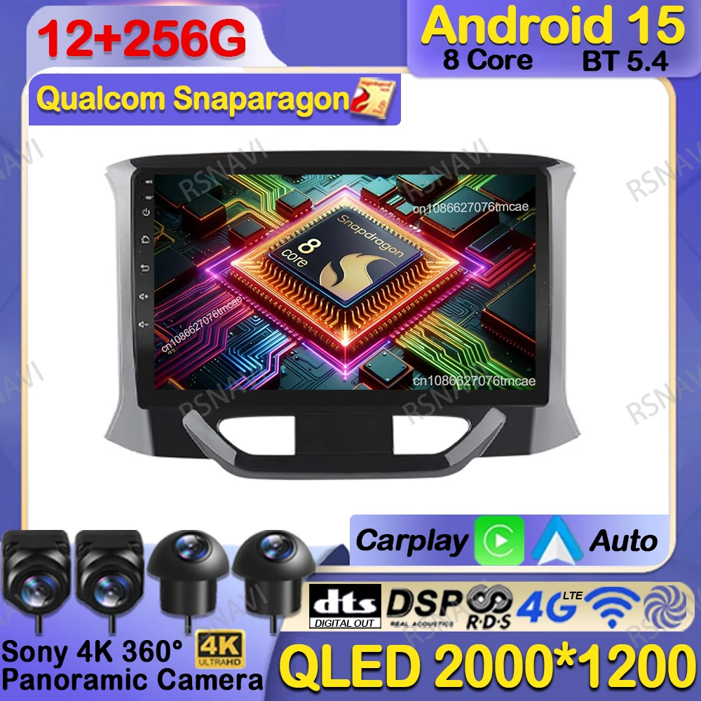 

Android 15 Car Radio For LADA Xray X Ray 2015 2016-2019 8 Core Carplay Systems Navigation Stereo IPS AI Voice 5G WIFI 360 Camera