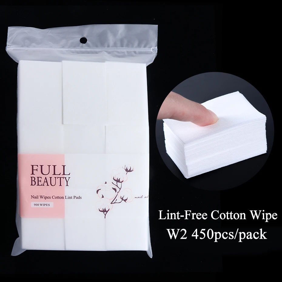 Lingettes en coton non pelucheuses pour enlever le vernis à ongles, enveloppes de dissolvant de gel, livres de vernis à ongles, outils de manucure, N64.Soft, 1 paquet, BE1543