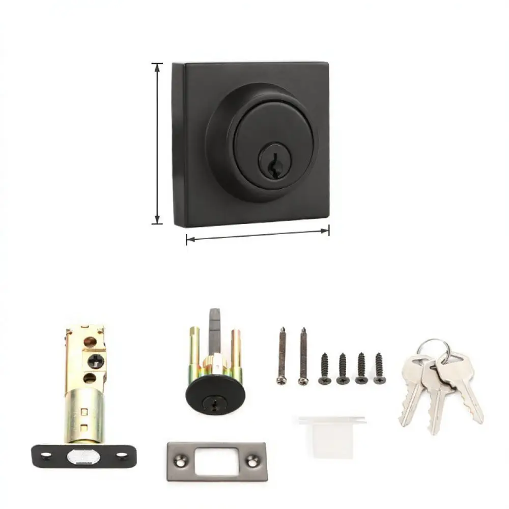 Zinc Alloy Single Latch Door Lock For Hmd Interior Wooden Doors Privacy Deadbolt Invisible Handleless Passage Security Hardware