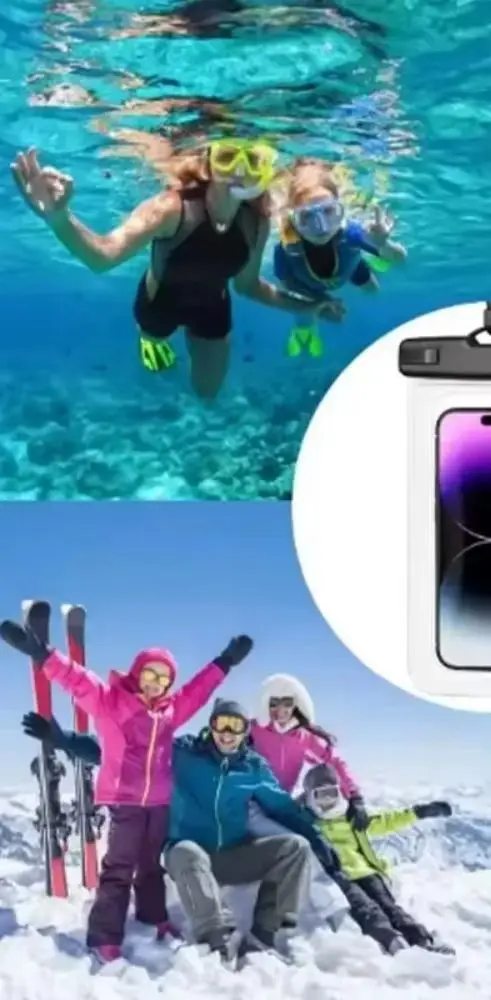 Waterproof Phone Pouch Drift Diving Swimming Bag Underwater Dry Bag Case Cover For Phone Water Sports Beach Pool Skiing 6 inch