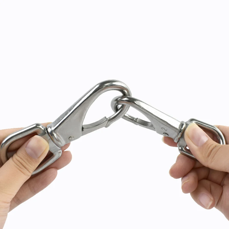 

304Stainless Steel Buckle 1-3Pcs 69-118mm Rotating Lobster Buckles Key Hook Dog Collar Hooks Snap Clasp DIY Hardware Accessories