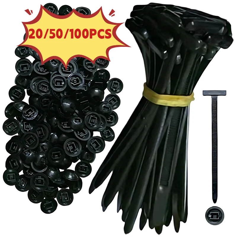 

Нейлоновая универсальная самоблокирующаяся пряжка для кабельной стяжки Прочный держатель с застежкой-молнией со штифтом и кнопкой Набор автомобильных крепежных ремней