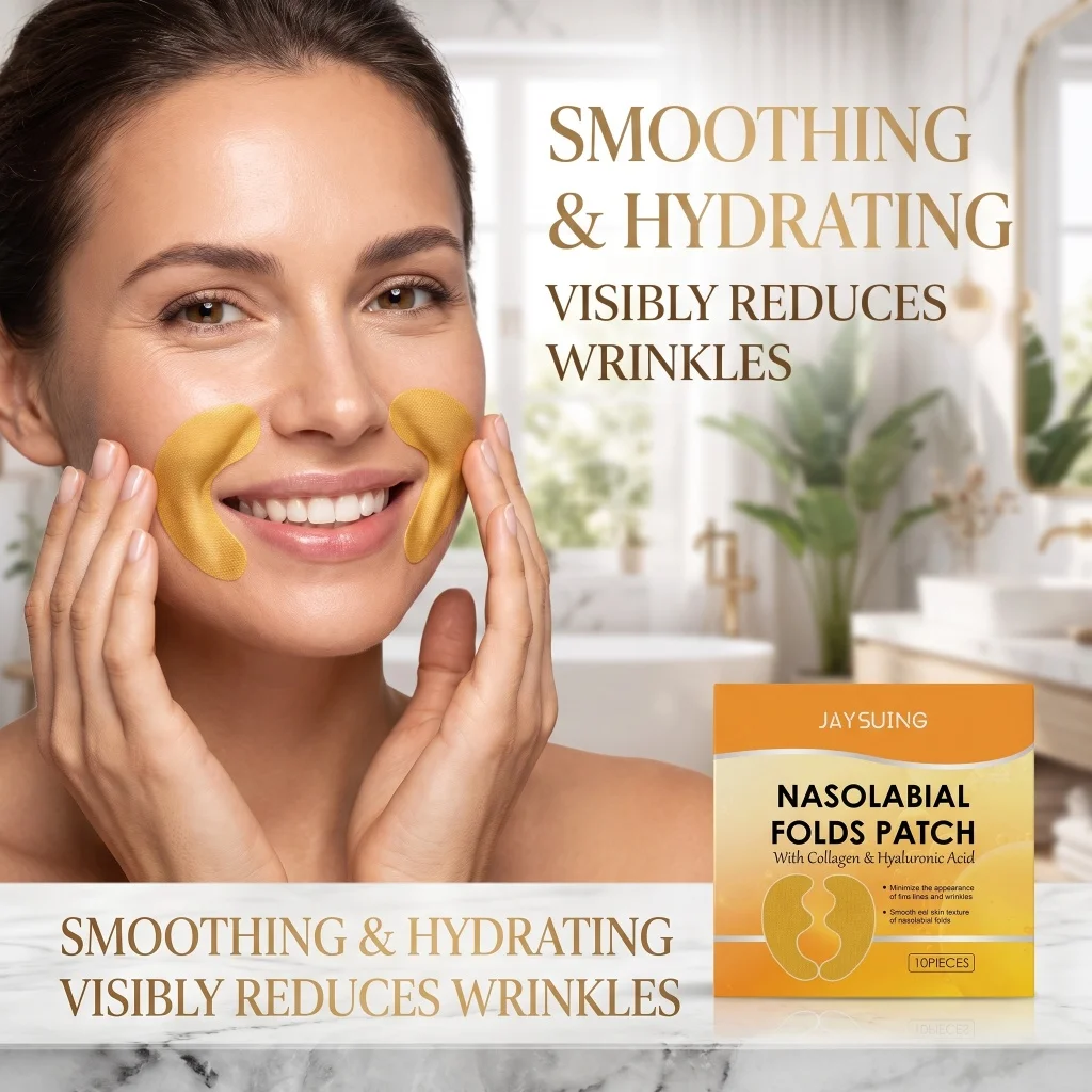 Nasolabial Folds Patch Collagen Hyaluronic Acid Nourish Moisturizing Firming Lifting Anti Wrinkle Facial Skin Care Sticker Mask