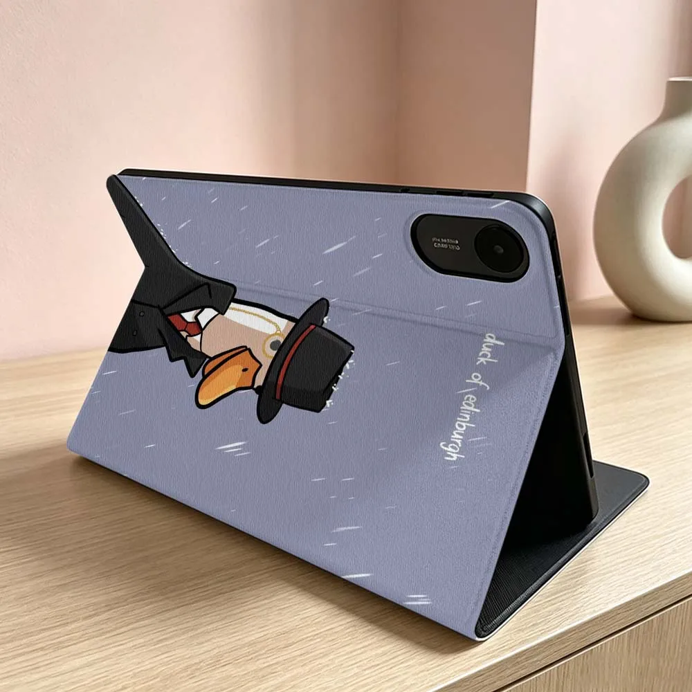Cartoon Duck Rainy Knife For Xiaomi Redmi Mi Pad 8 7 6 5 4 2 SE K Pro Max Ultra Poco Pad Foldable Tablet Case Soft